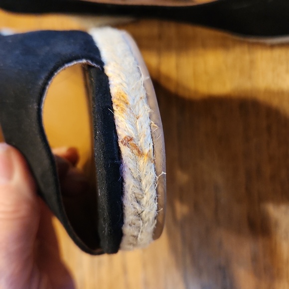 H&M Twine Wedge Heel Peep Toe Size 40 - Picture 8 of 8